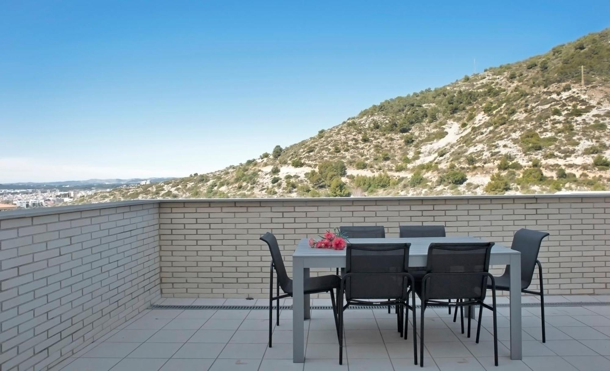 Duplex Moderno 3 Hab Parking, Vistas Al Mar Y Terraza Apartment Sitges Luaran gambar